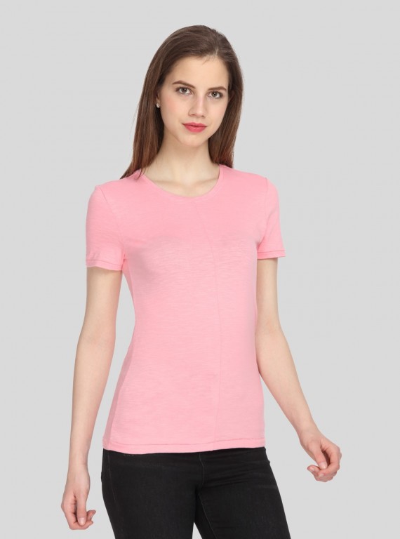 Pink Slub Jersey TShirt