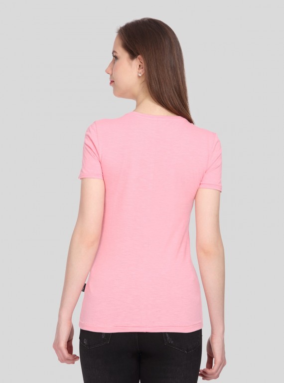 Pink Slub Jersey TShirt