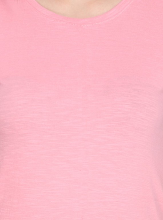 Pink Slub Jersey TShirt
