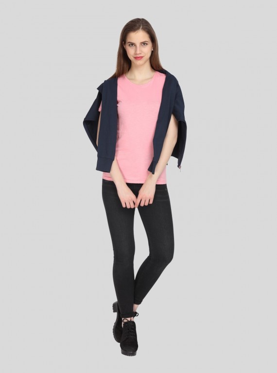 Pink Slub Jersey TShirt