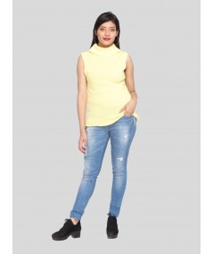 Aurora Flat Knit High Neck Top