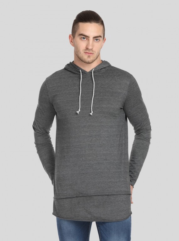 Men’s Elegant Grey Hoodie – Minimalist Design, Maximum Comfort