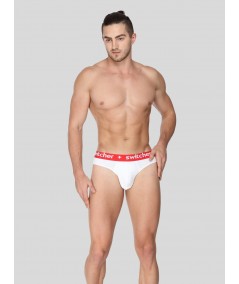 White Contrast Band Brief