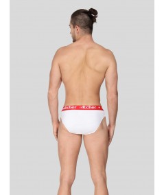 White Contrast Band Brief