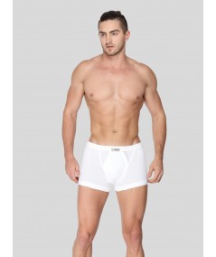 Men's White Inner Banded Trunk - Premium Cotton Comfort & Fit