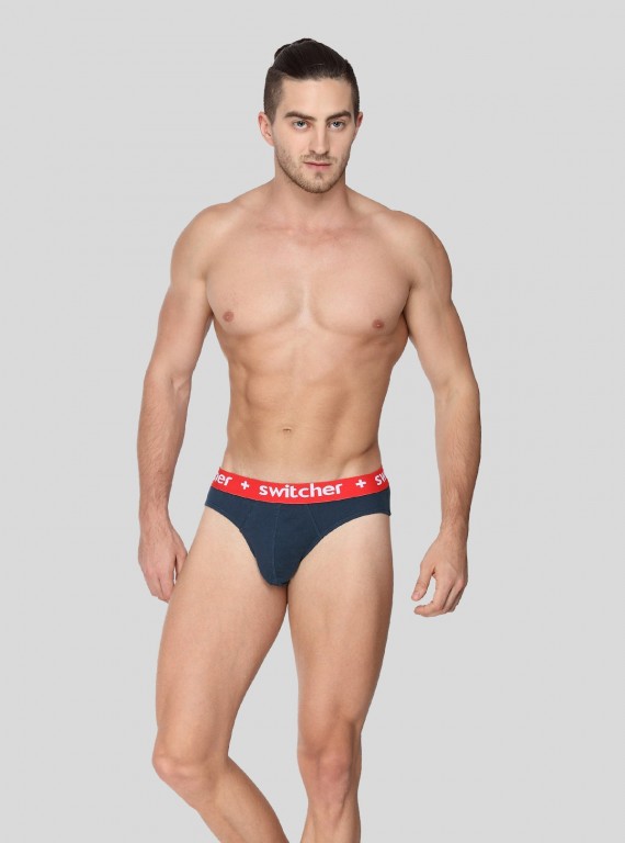 Men’s Blue Banded Brief – Classic Fit, Soft Cotton & Everyday Comfort