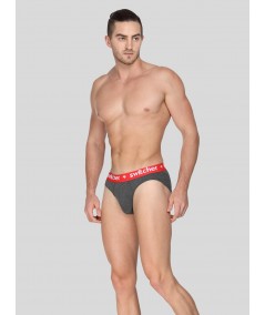 Charcol Melange Contrast Band Brief