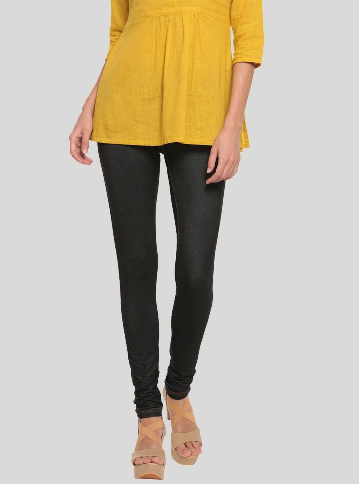 Women’s Black Cotton Legging – Classic Stretch Fit for Everyday Comfort