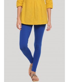 Women’s Ink Blue Cotton Legging – Ultra-Soft Stretch Fit for Daily Wear