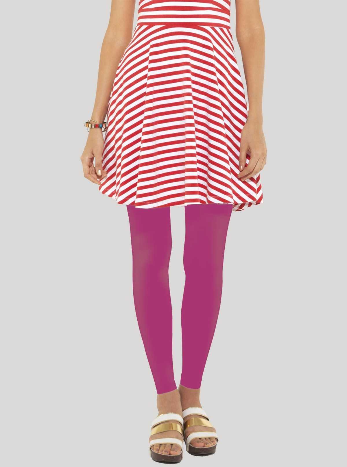 Women’s Fuchsia Cotton Legging – Stretchable, Stylish & All-Day Comfort