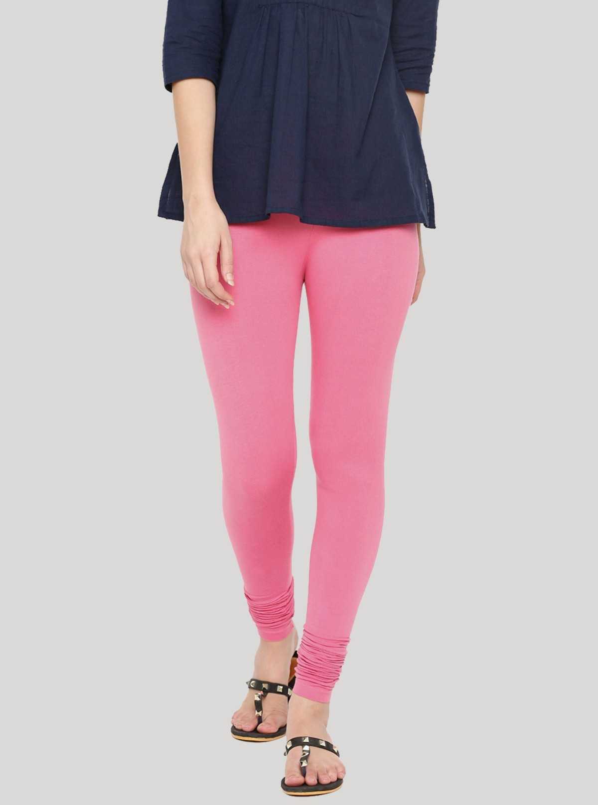 Women’s Pink Cotton Legging – Stretchable & Soft Everyday Essential