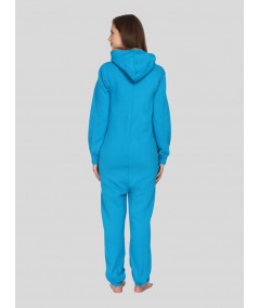 Blue Fleece Jumpsuit for Women