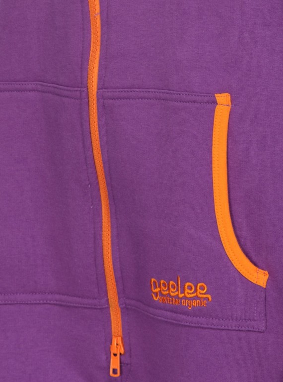 Purple Fleece Jumpsuit for Women