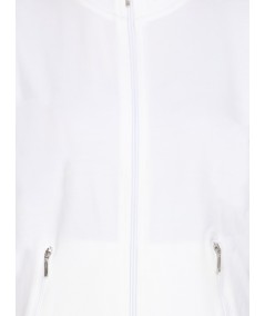 White Zipper Sweatshirt