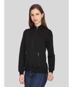Black Zipper Sweatshirt