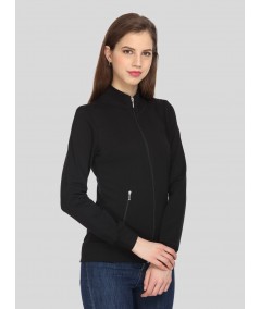 Black Zipper Sweatshirt