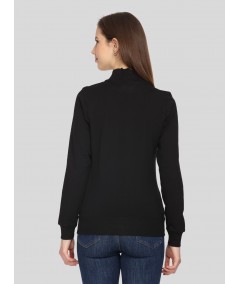 Black Zipper Sweatshirt
