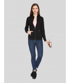Black Zipper Sweatshirt