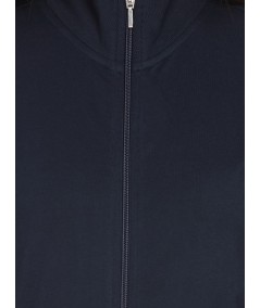 Navy Zipper Sweat Shirt
