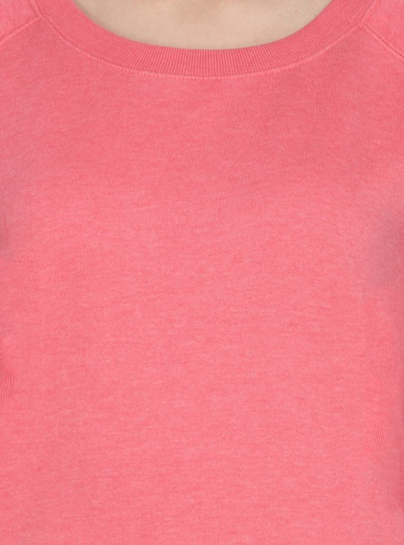 Pink Garment Dyed Sweatshirt