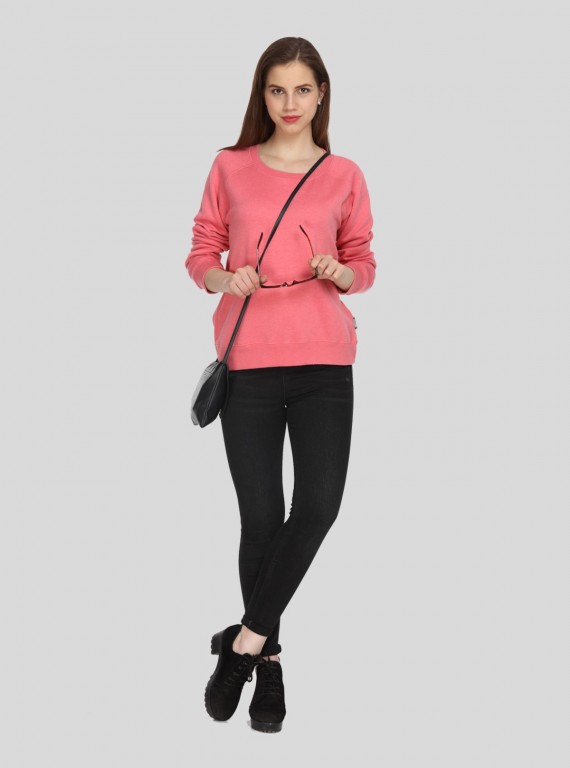 Pink Garment Dyed Sweatshirt