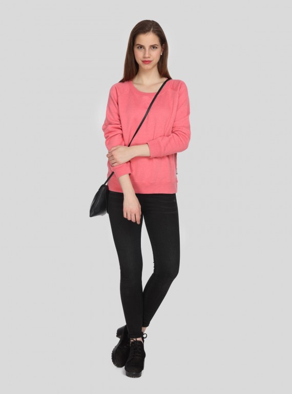 Pink Garment Dyed Sweatshirt