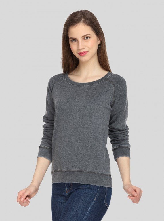 Black Garment Dyed Sweatshirt