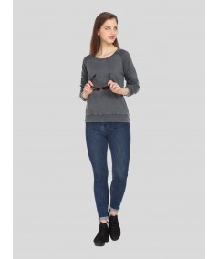 Black Garment Dyed Sweatshirt