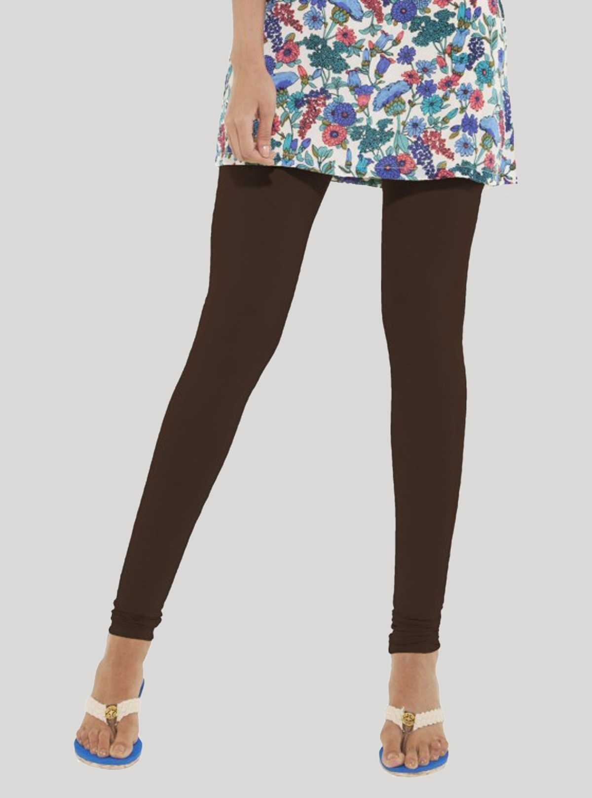 Women’s Brown Cotton Legging – Stretchable Everyday Bottomwear