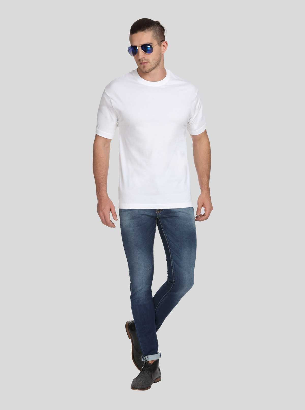 white crew neck tshirts | Short sleeved tee |bandf online| white is
