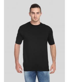 Men's Black Basic Round Neck T-Shirt – Timeless Comfort for Everyday Wear