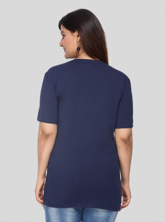 Navy Short Sleeve Top