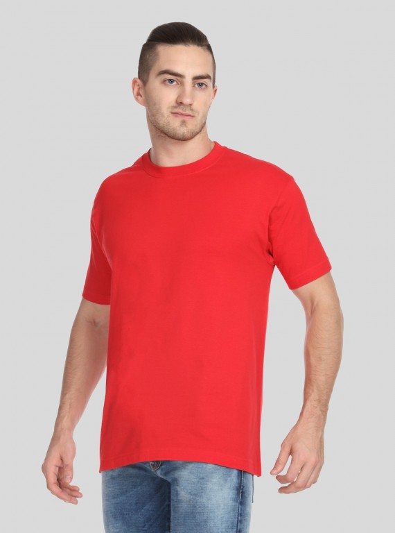 Red Basic Crew Neck TShirt