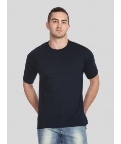 Men's Navy Basic Crew Neck T-Shirt – Classic Fit with Everyday Comfort