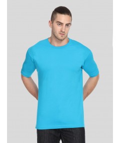 Men's Sky Blue Basic Crew Neck T-Shirt – Light, Cool & Everyday Essential