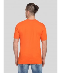 Orange Basic Crew Neck TShirt