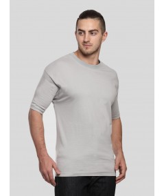 Gris Fonce Basic Crew Neck TShirt