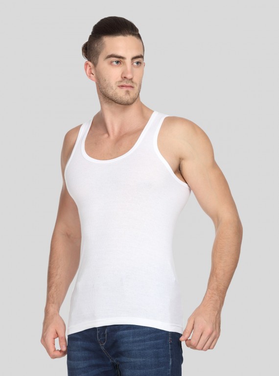 White Rib Vest