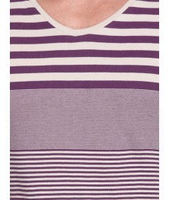 Purple Stripped Long Sleeve TShirt