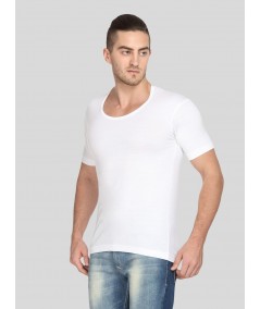 Men Cotton Jersey Vest - White