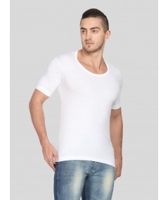 Men Cotton Jersey Vest - White