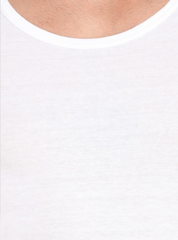 Men Cotton Jersey Vest - White