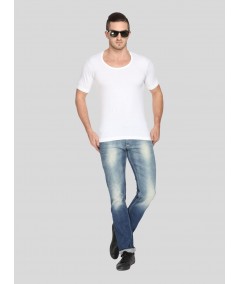Men Cotton Jersey Vest - White