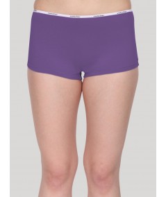 Purple Solid Hipster Brief