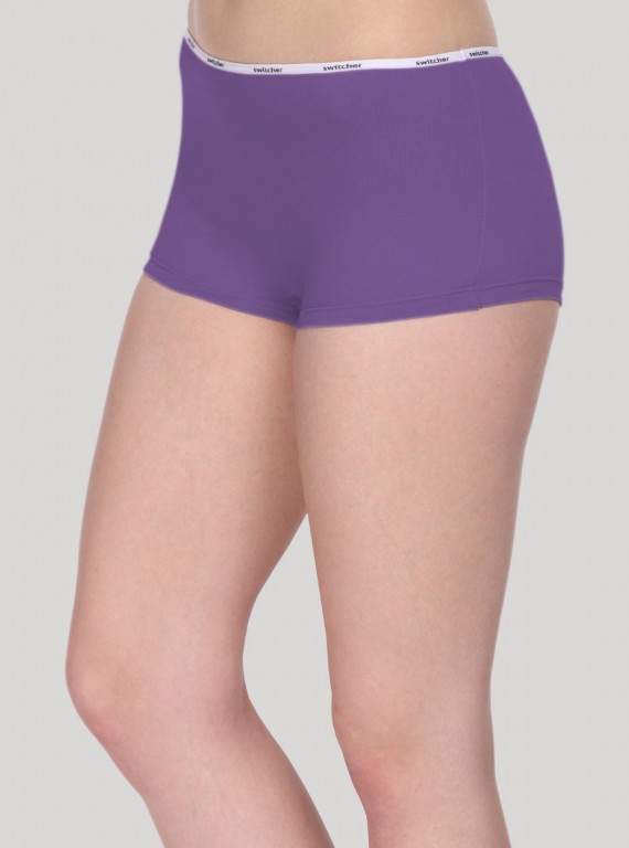 Women’s Purple Hipster Brief in Cotton Elastane Jersey – Soft & Stretch Fit