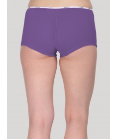 Purple Solid Hipster Brief
