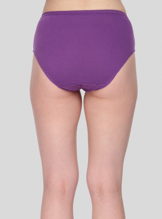 Purple Solid womens brief