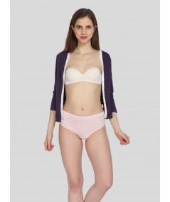 Women’s Pink Cotton Elastane Brief – Soft Stretch Everyday Innerwear