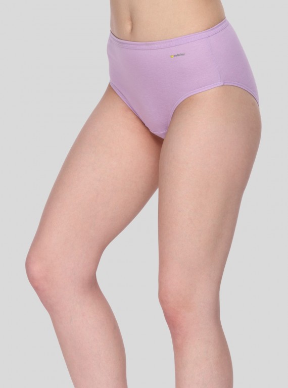 Women’s Lilac Cotton Elastane Brief – Soft Stretch Innerwear for Everyday Ease