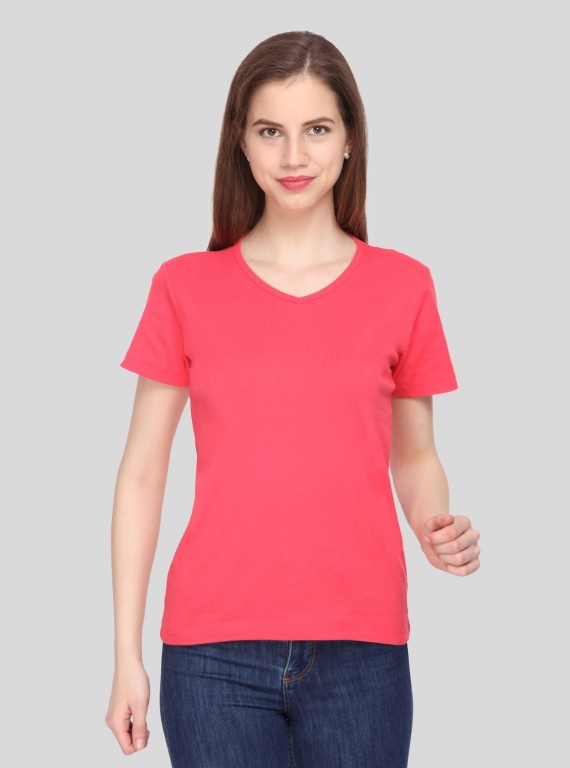 Women’s Roseberry V Neck Short Sleeve Cotton Jersey T-Shirt by Boer and Fitch